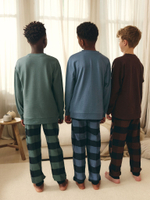 Пижама для мальчика Next K99-122, 3 шт., Хаки, Голубой, Коричневый