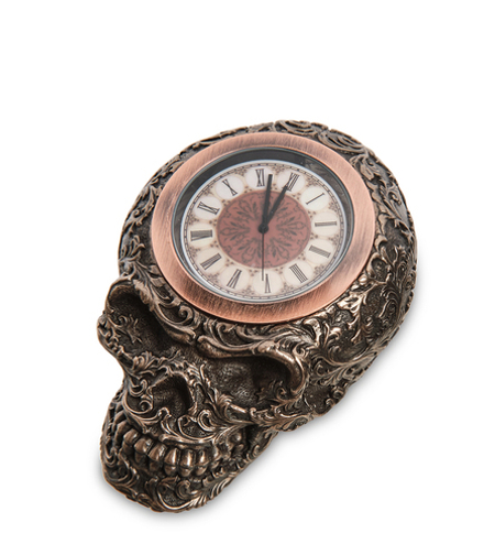 Veronese WS-1065 Часы настольные в стиле Стимпанк «Череп»