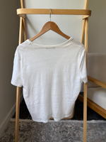 Льняная футболка Massimo Dutti, М