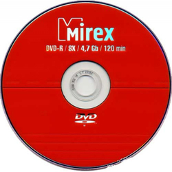 К/Диск МИРЕКС DVD+R 16x Slim