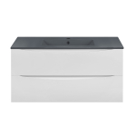 База под керамическую раковину Mia 1000 подвесная, 2 выкатных ящика soft close, G.White