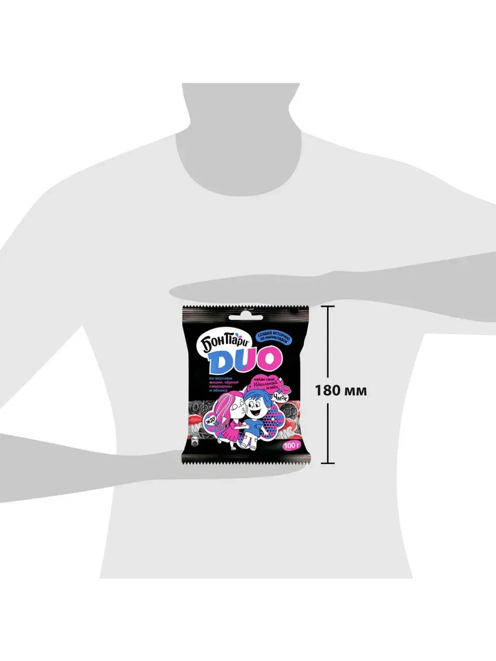 Мармелад Бон Пари Дуо ассорти вкусов 100 г * 2 шт