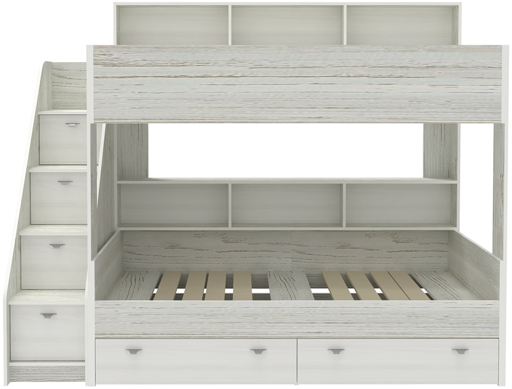 Двухъярусная кровать КарИВи Голден Кидс 10 Винтерберг Белое Дерево