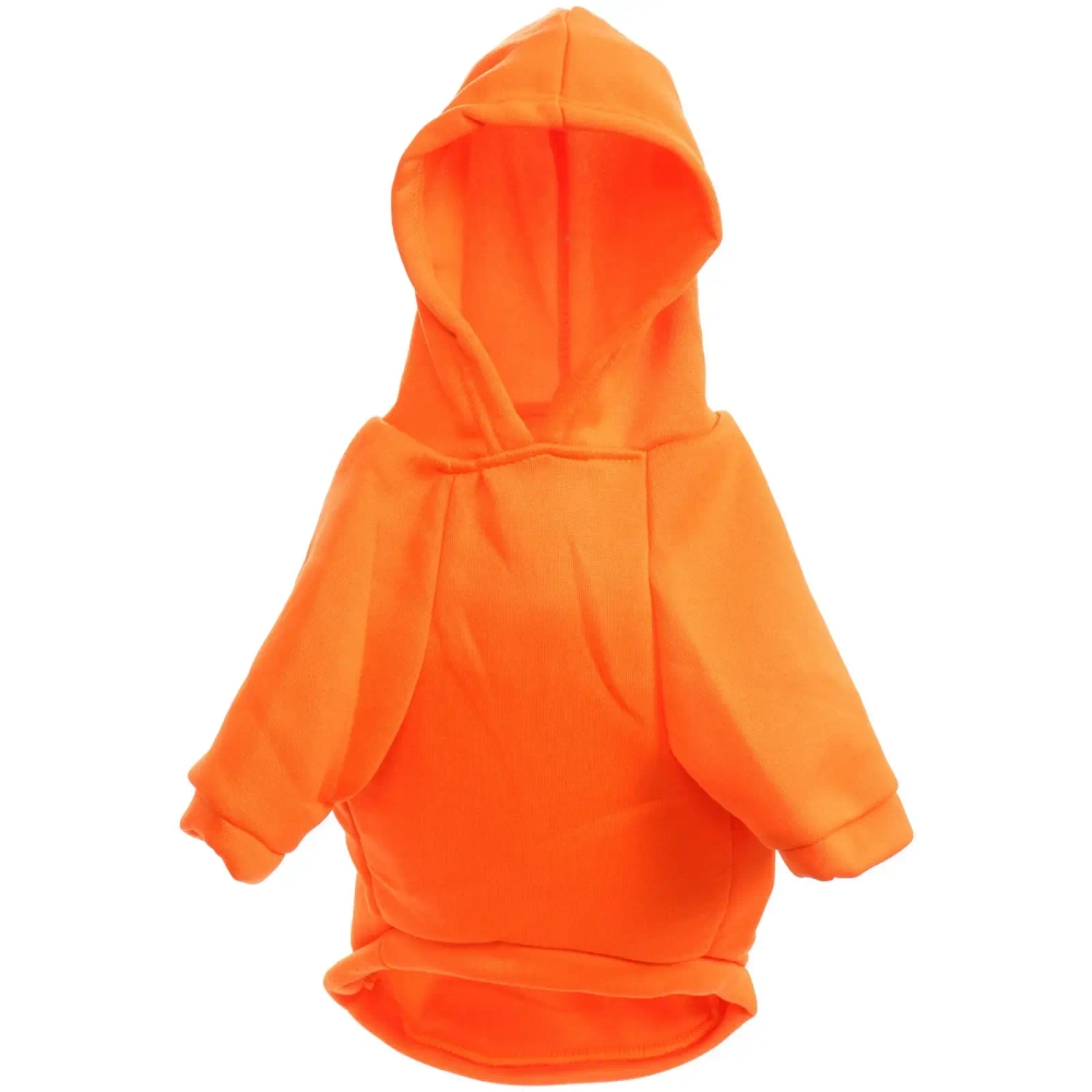 Кофта - толстовка для мелких пород собак «BRO Style», цвет оранжевый, р XL (на флисе)