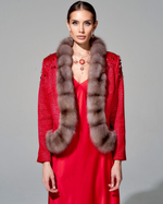 Жакет с меховой отделкой "Княжна"