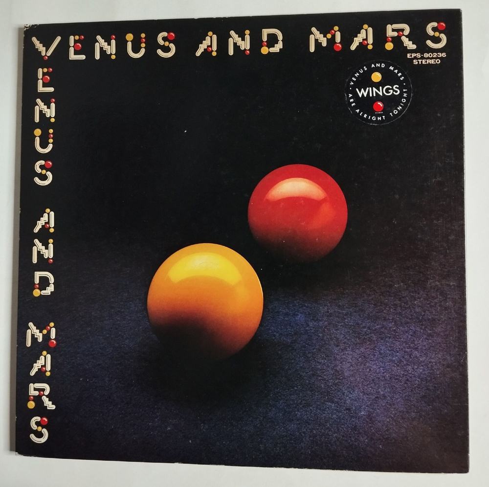 Винтажная виниловая пластинка LP Wings Paul McCartney Venus And Mars (Japan 1975) (No Obi) NM