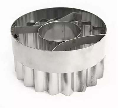 Высечка для песочного кольца 100*50 мм гофрированная без ручки