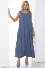 Сарафан В стиле бохо (голубой) П10097 LT Collection