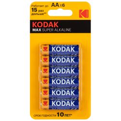 Батарейки Kodak LR6 4+2BL MAX SUPER Alkaline