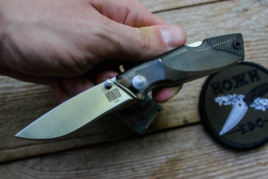 Складной нож Ontario 8798SMK Wraith Ice Series Smoke c клинком из стали 1.4116 Krupp (X50CrMoV15) рукоять ABS-пластик