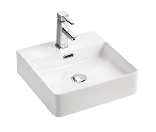 Раковина накладная ROVENO PC-007 (42*42*12) белая PC-007