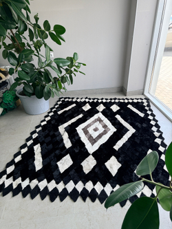 Покрывало меховое ковер из шкуры овчины