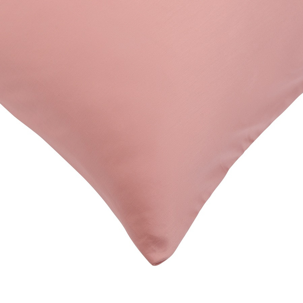 Набор из двух наволочек из сатина темно-розового цвета из коллекции essential, 50х70 см