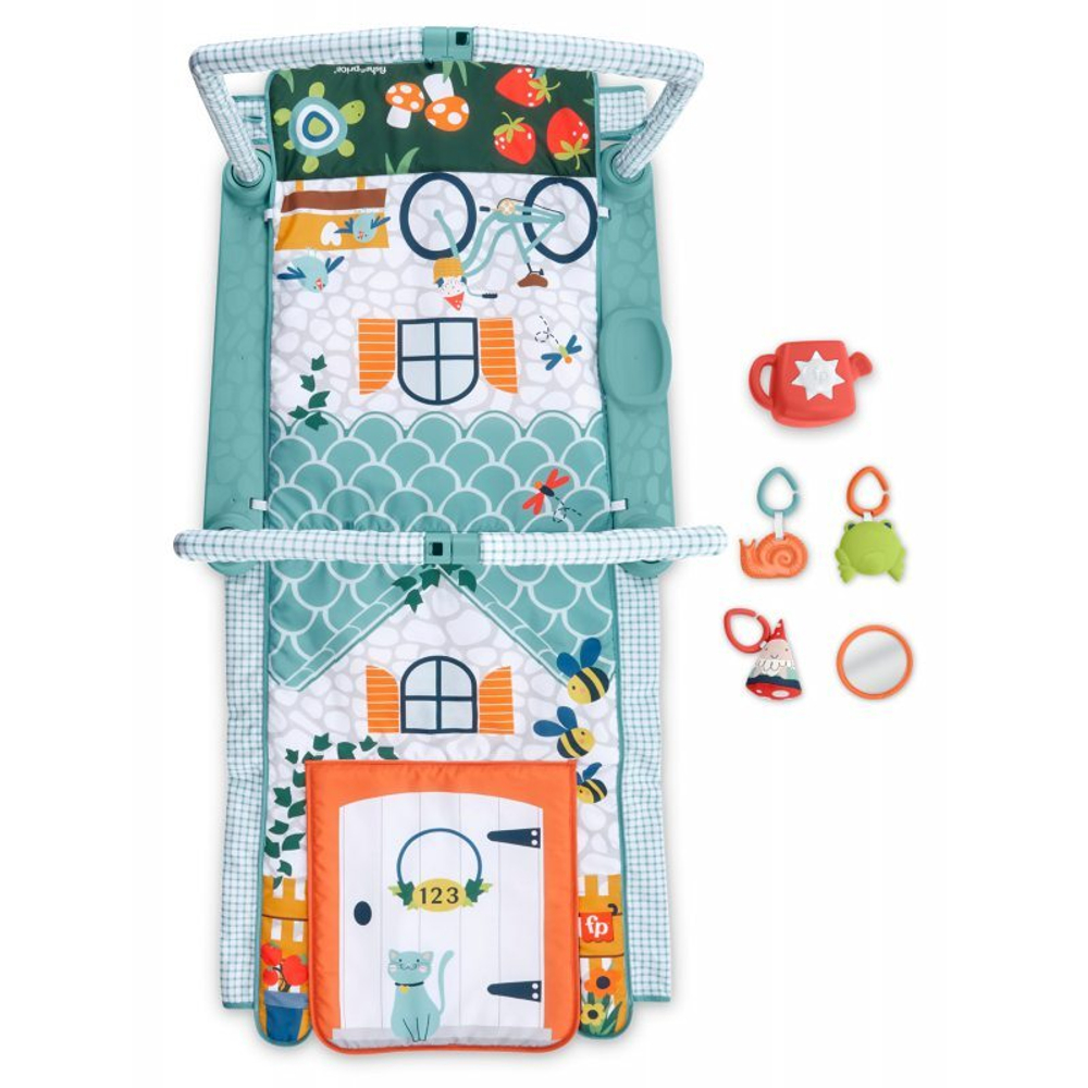 Fisher-Price - Коврик обучающий со звуком 3в1 House of Discoverers HJK45