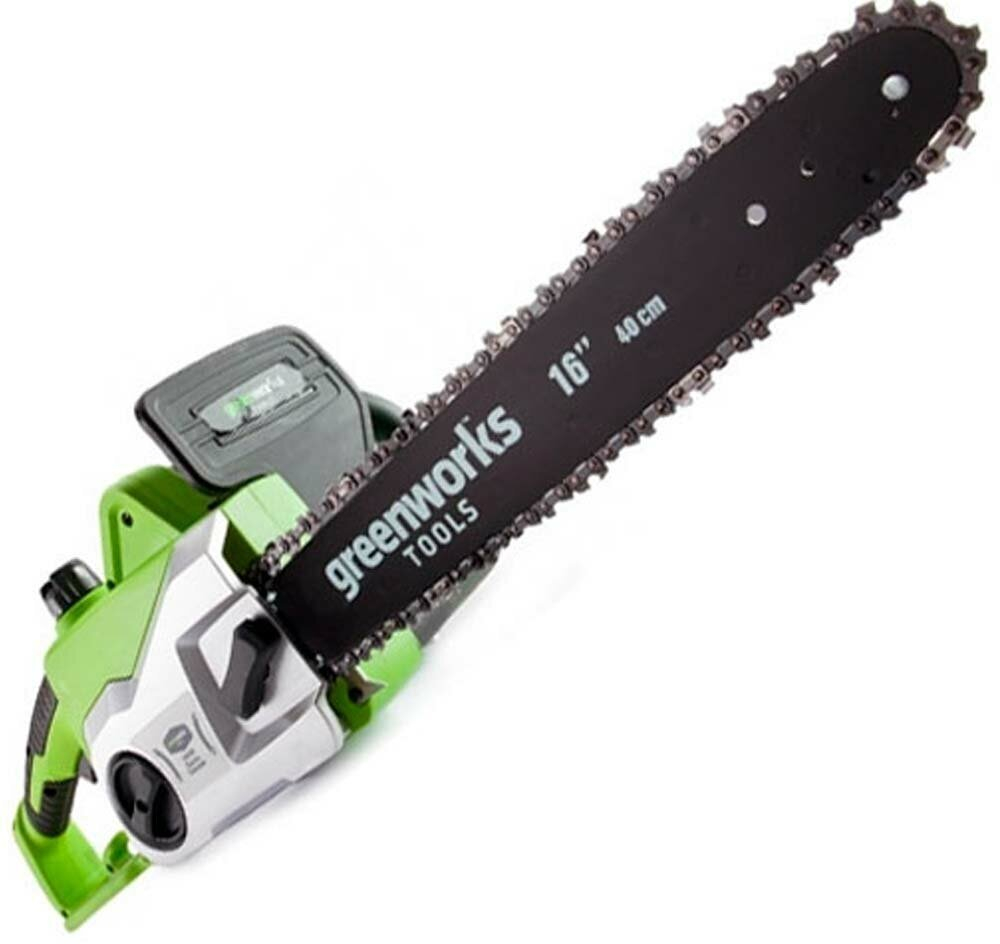 Цепная пила электрическая Greenworks GCS1840 1800W, шина 40см, цепь 56 зв, 3/8, 1.3 20027