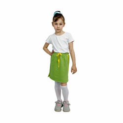 Юбка для девочки, модель №1 (прямая), рост 110 см, зеленая