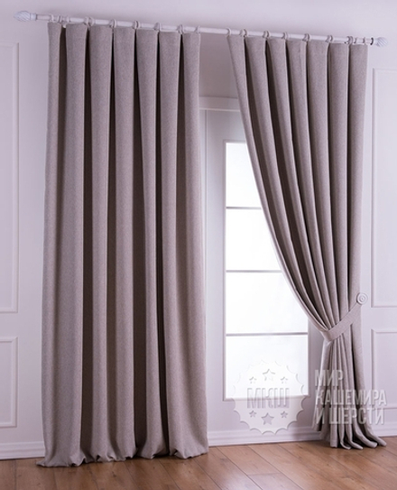 Шторы блэкаут: МИЛЕР (арт. BL01-225-03)  - (140х270)х2 см.  - (Возможна высота 250 см.) - серый