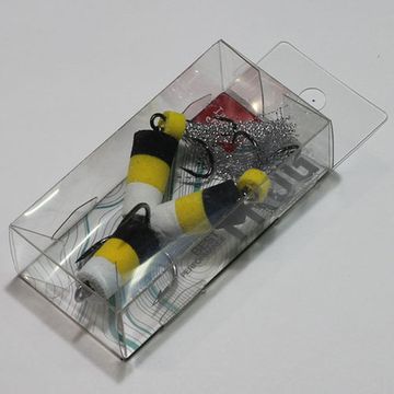 Приманка джиговая LJ FROG бел./жел./чер. в блистере