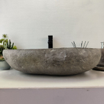 Раковина из речного камня RS63546 (62*47*16) 0124