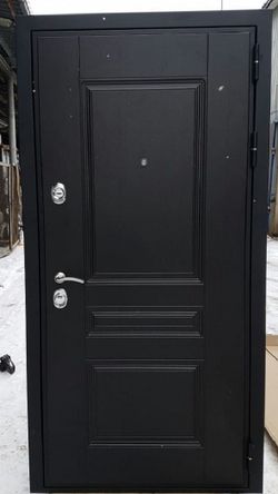 Входная металлическая дверь с зеркалом RеX (РЕКС) Премиум 3К 243 Венге / СБ-16 Силк сноу (белый матовый,без текстуры)