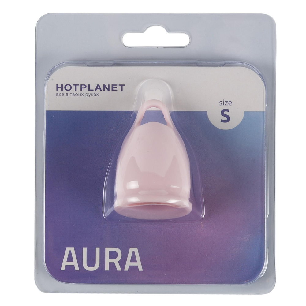 Розовая менструальная чаша Aura S (Цвет: розовый)