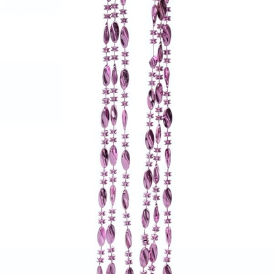 Бусы на ёлку 2м "Льдинка" Фиолетовый