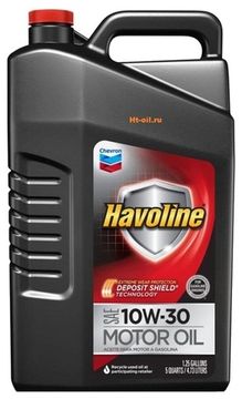 HAVOLINE 10W-30 моторное масло для бензиновых двигателей Chevron (5 литров)