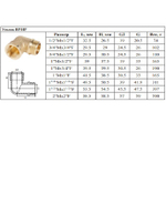 Уголок латун 3/4 Г. х  3/4 Ш. ViEiR   (120/10шт)