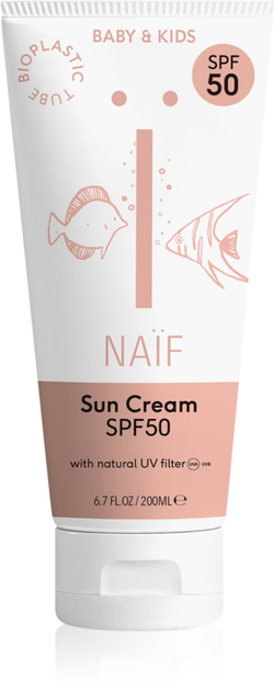 Naif Baby & Kids Sun Cream SPF 50 - солнцезащитный крем для детей SPF 50 /   200  ml  / GTIN 8720254710297