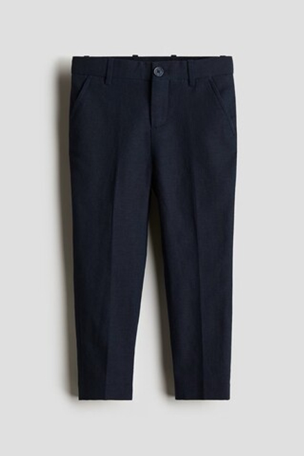 H&M Брюки облегающего кроя, темно-синий