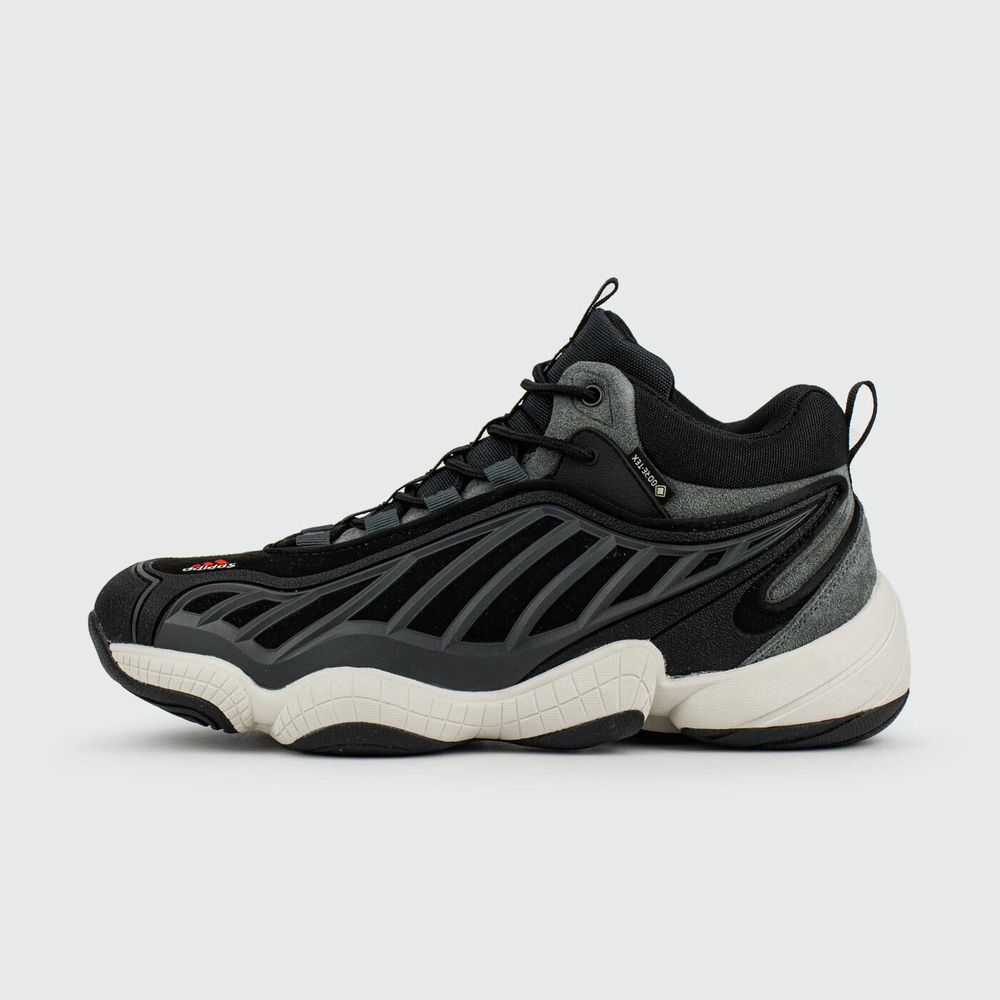 Кроссовки Packer x Adidas FYW Intimidation Black / White with Fur