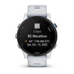 Умные часы Garmin Forerunner 255 Music Whitestone с белым ремешком