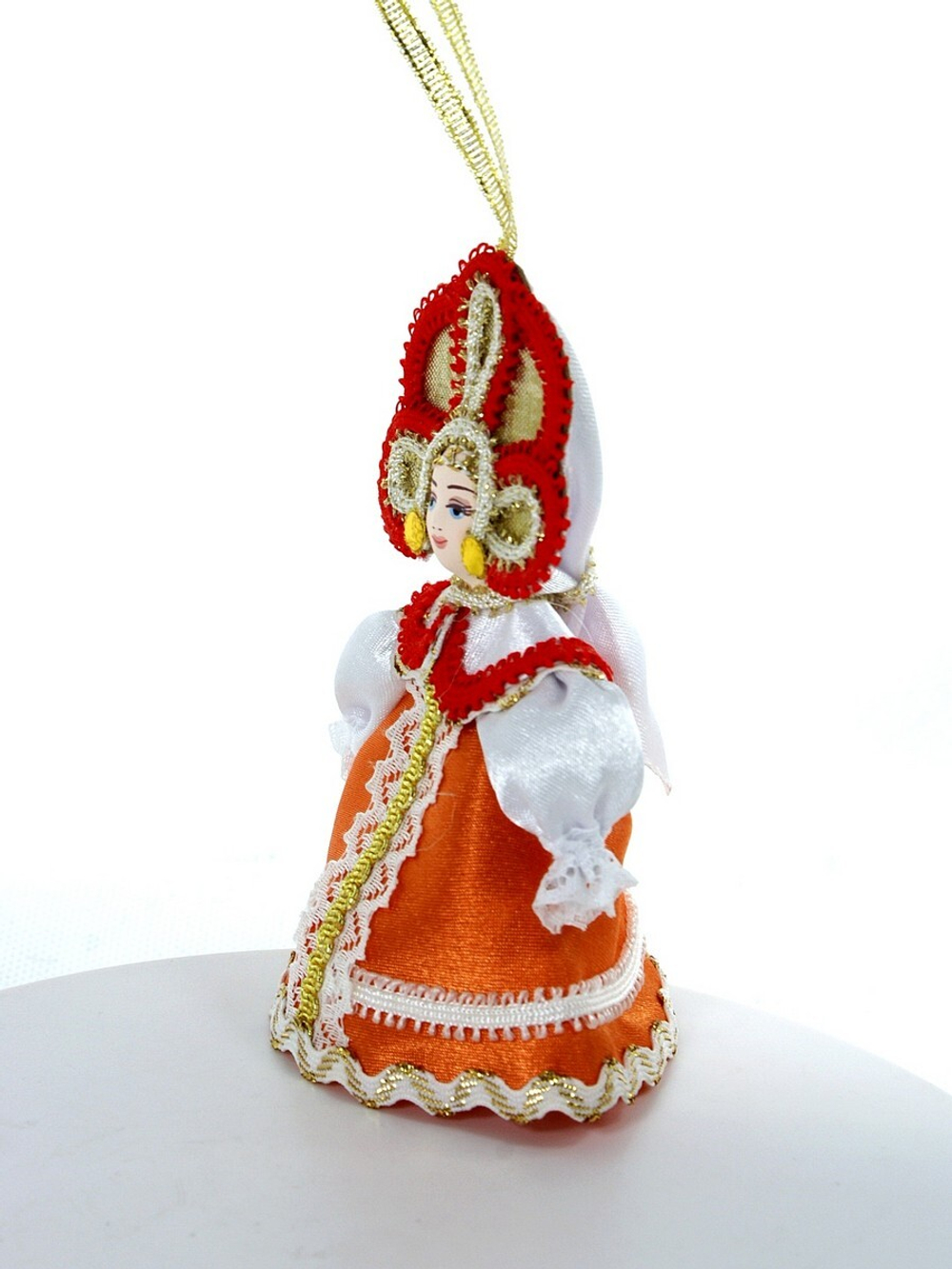 Кукла-подвеска сувенирная Потешного промысла в русском костюме.