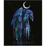 Тетрадь общая 48 листов на скрепке "Lunar dark Animals"