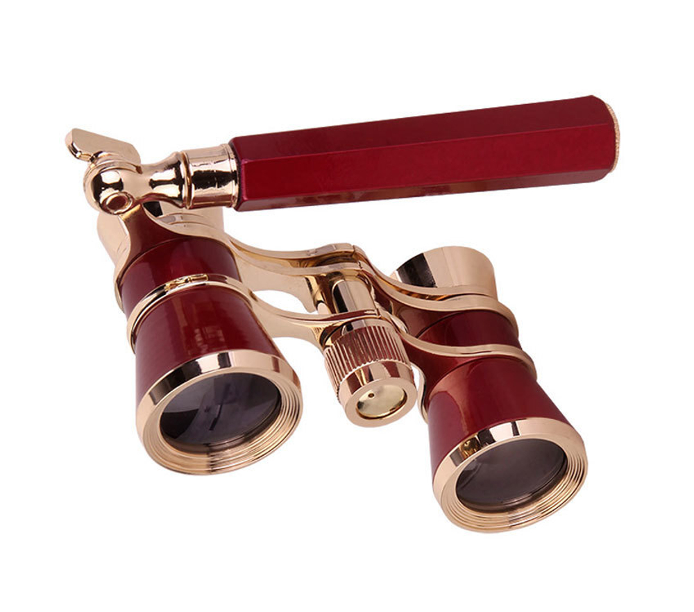 Бинокль Veber БГЦ 3x25 E08 красный лорнет