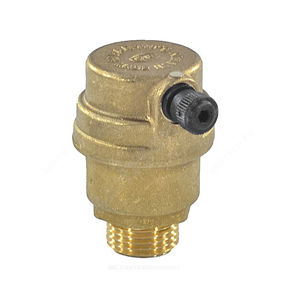 Воздухоотводчик автоматический латунь 500 Ду 15 Ру10 G1/2" НР прямой OR 0500.015