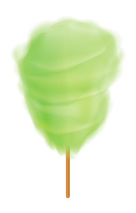 Вата сахарная.Яблоко.