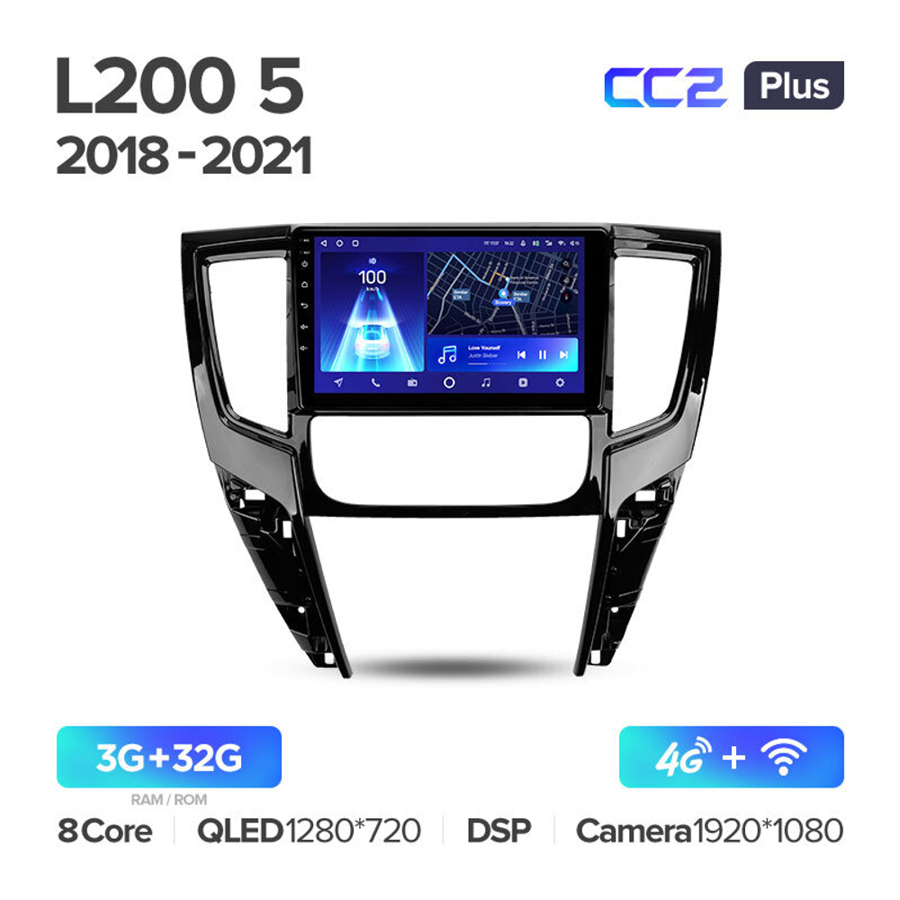 Teyes CC2 Plus 9" для Mitsubishi Pajero Sport, L 200 2018-2021