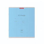 Тетрадь школьная А5 24л линия, голубая "Классика" (ErichKrause) микс цветов (комплект 3 шт)