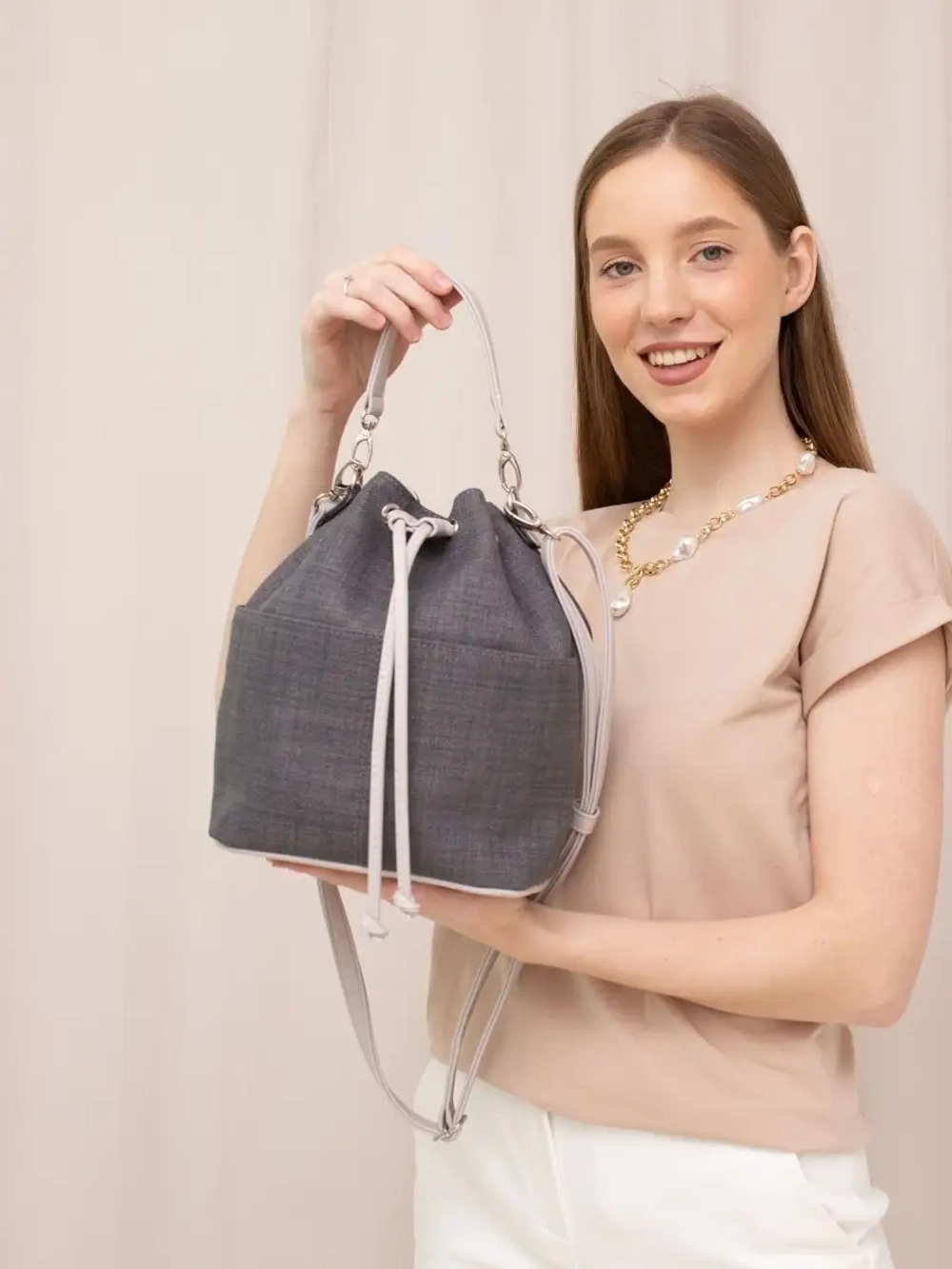 сумка через плечо тоут средняя мешок