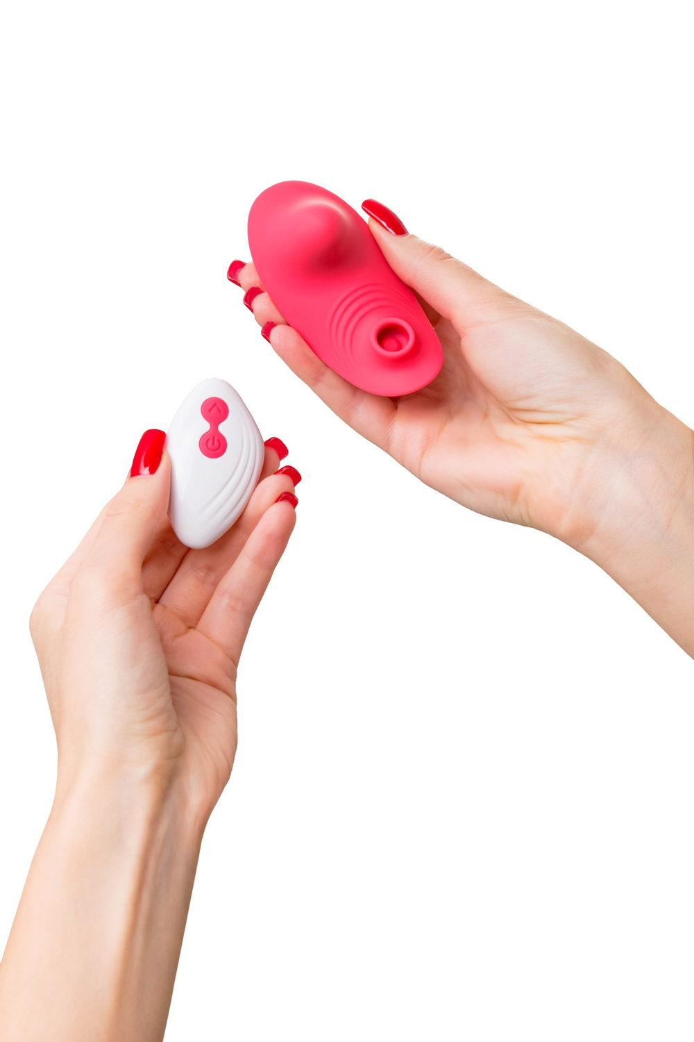 Розовый вибровкладыш в трусики с вакуум-волновой стимуляцией Xiari (Цвет: розовый)