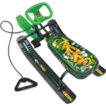 Снегокат «Тимка спорт 2» граффити зеленый (зеленый каркас) ТС2/ГЗ2