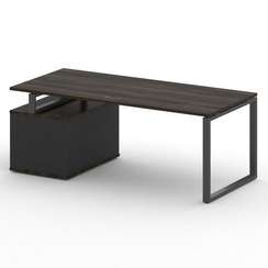 Шифт Стол руководителя с опорной тумбой , правый SK.SRT-200.P (R) 2000*904*753