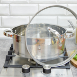 Кастрюля 6л нерж со стеклянной крышкой, 1028