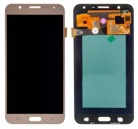 Дисплей для Samsung J701F (J7 Neo) в сборе с тачскрином Золото - (OLED)