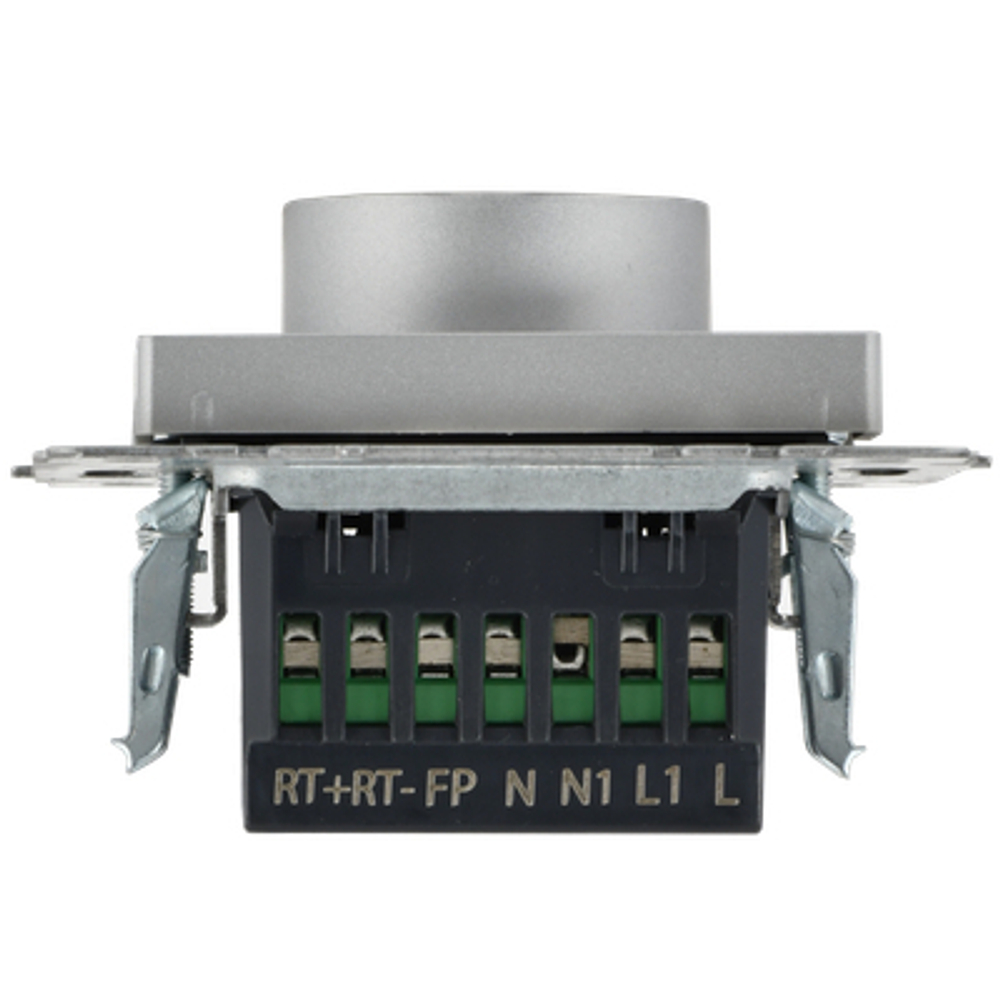 BRITE Термостат электронный с индикацией ТС10-1-БрА алюминий IEK