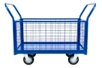 Тележка платформенная с сетчатыми бортами 600x1200 мм D160