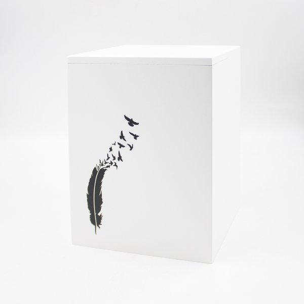 Урна для праха МДФ "Симпл" белая