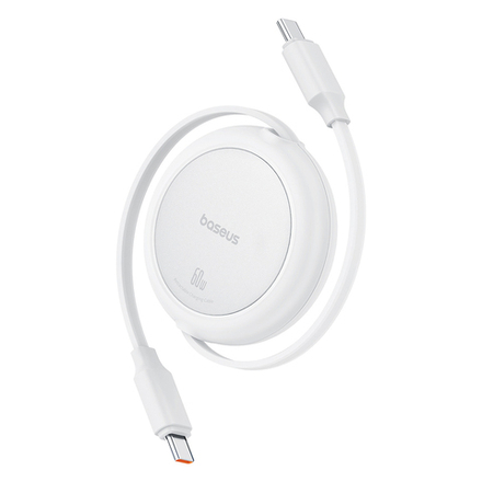 USB-C Кабель Baseus Free2Pull Mini Charging+Data 60W 1m - Moon White