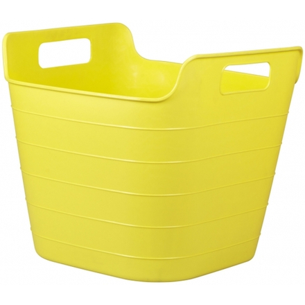 Ведро гибкое квадратное 34х37см 26,5л желтое